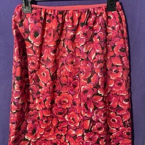 Floral Red Vintage Slip